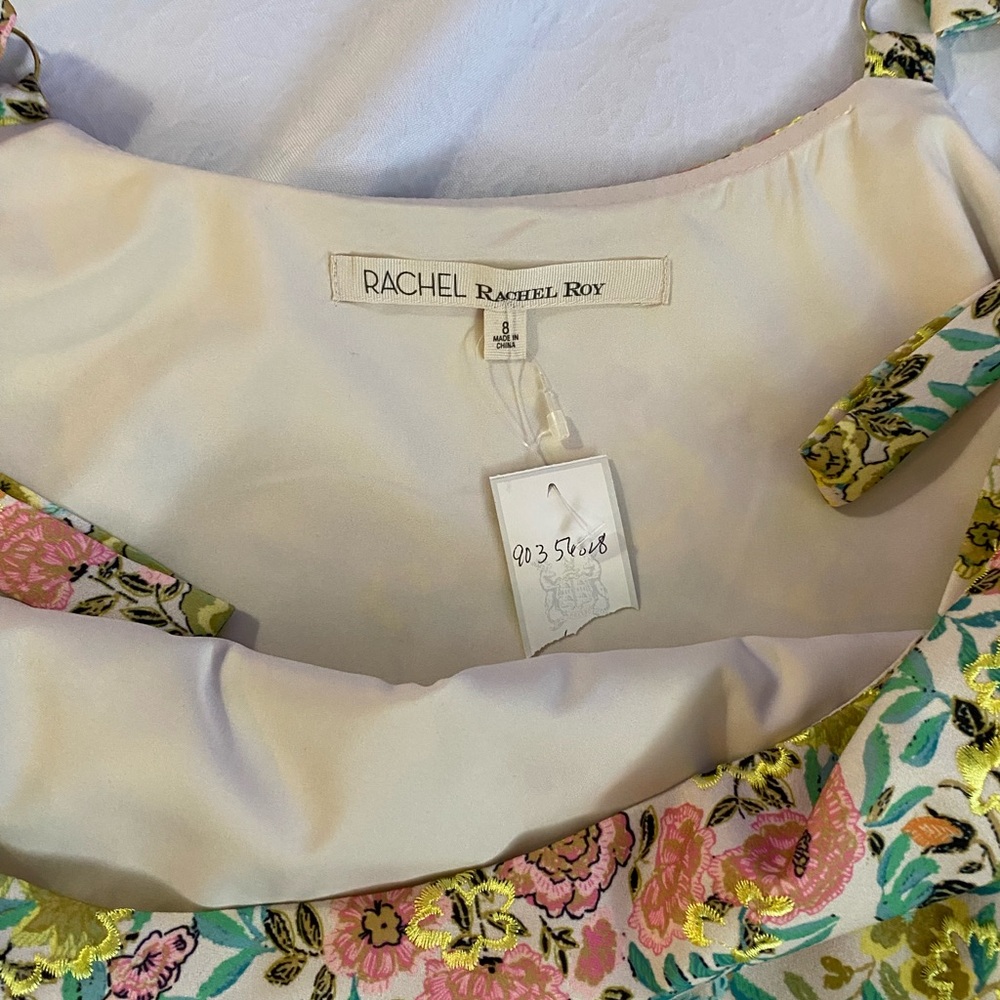 NWT Rachel Roy Embroidered Summer Dress - Picture 4 of 9